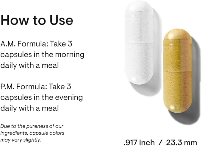 THORNE Multi-Vitamin Elite - Daily Nutritional Supplement - AM Formula Supports Cellular Energy Production and PM Formula Supports Restful Sleep - Gluten-Free, Dairy-Free - 180 Capsules - 30 Servings