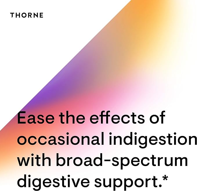THORNE Advanced Digestive Enzymes (Formerly Bio-Gest) - Blend of Digestive Enzymes to Aid Digestion - Gut Health Support with Pepsin, Ox Bile, Pancreatin - 180 Capsules - 90 Servings