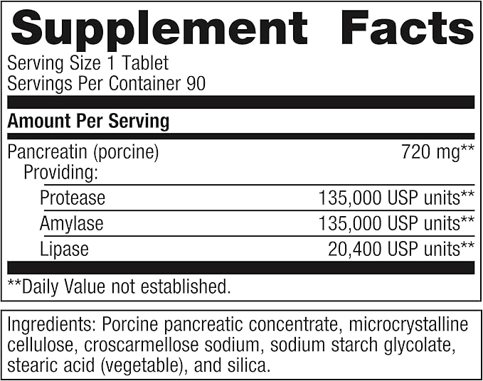 Metagenics SpectraZyme Pancreatic Enzymes Extra Strength - Bioactive Pancreatic Enzymes for Digestive Support* - 90 Servings