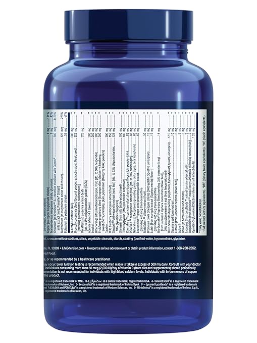 Life Extension Mix Tablets, high-Potency, Advanced Vitamin, Mineral, Fruit & Vegetable Formula, Vitamin C, B, D, E, Magnesium, for Whole-Body Health, Healthy Aging, Gluten-Free, 240 Tablets
