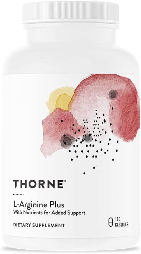 THORNE L-Arginine Plus (Formerly Perfusia Plus) - Sustained-Release L-Arginine Plus Cofactors to Support Heart Function, Nitric Oxide Production, and Optimal Blood Flow - 180 Capsules