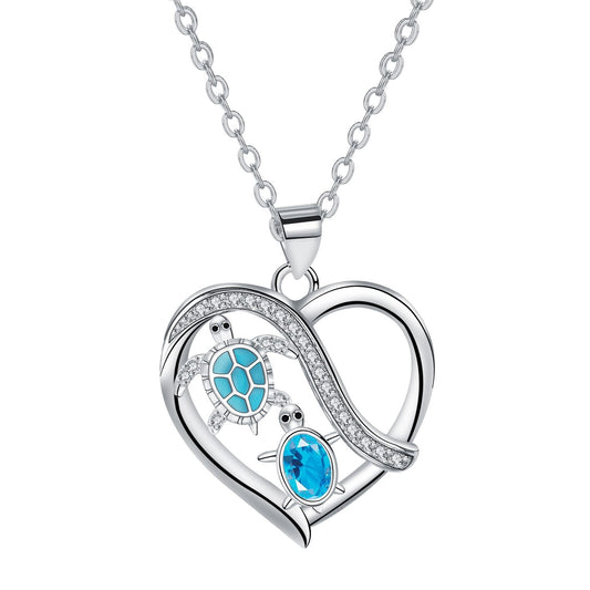 Love Turtle Necklace: Thoughtful Gift for Mom.