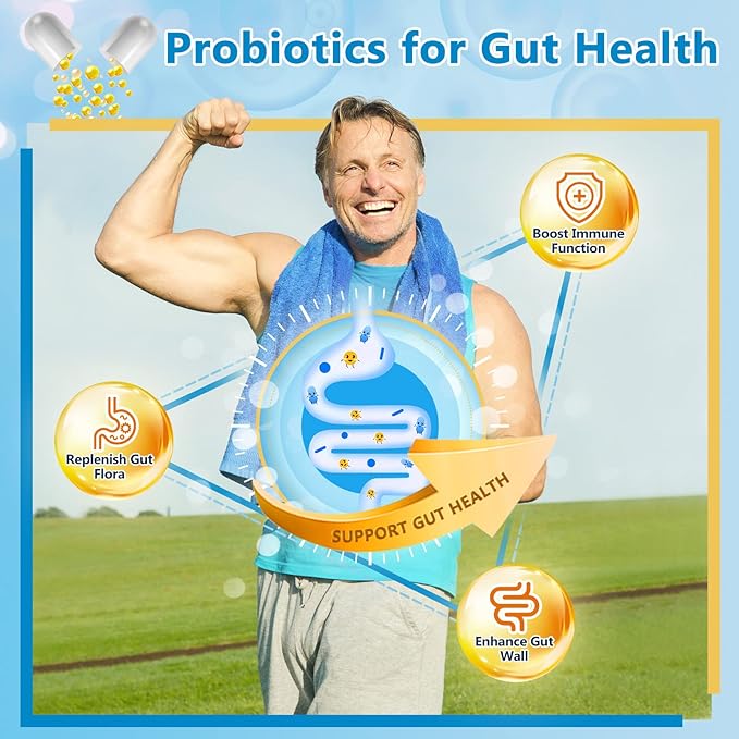 NATURE TARGET Probiotics for Men Digestive Health with Enzymes & Prebiotics, 100 Billion CFUs, Men's Probiotics with Saw Palmetto & Cranberry for Prostate & Urinary Tract Health, 90 Veggie Capsules